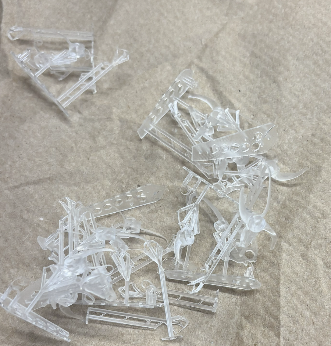 Failed resin propeller prints