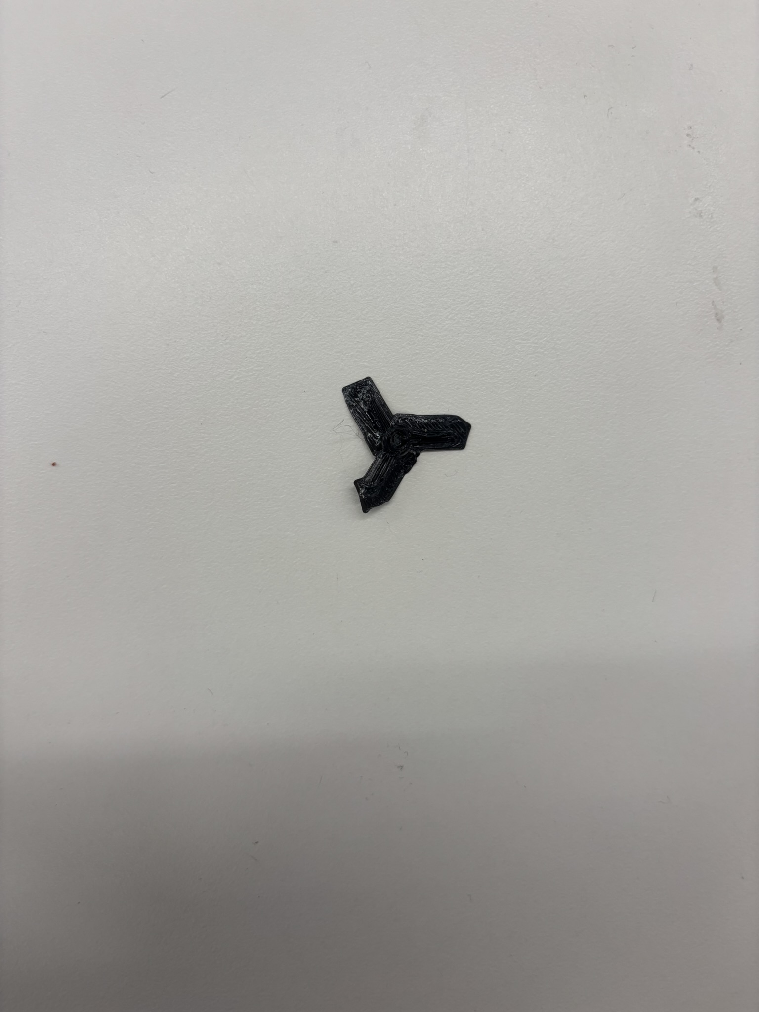 3D-printed propeller — attempt 1